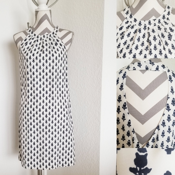 J. Crew Factory Dresses & Skirts - J.Crew Halter lined midi dress Bavy blue a…
